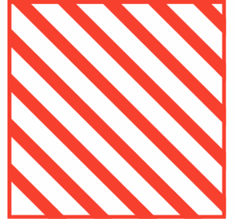 Red striped pattern coasters - TenStickers