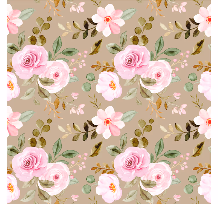 Coasters with botanical print design - TenStickers