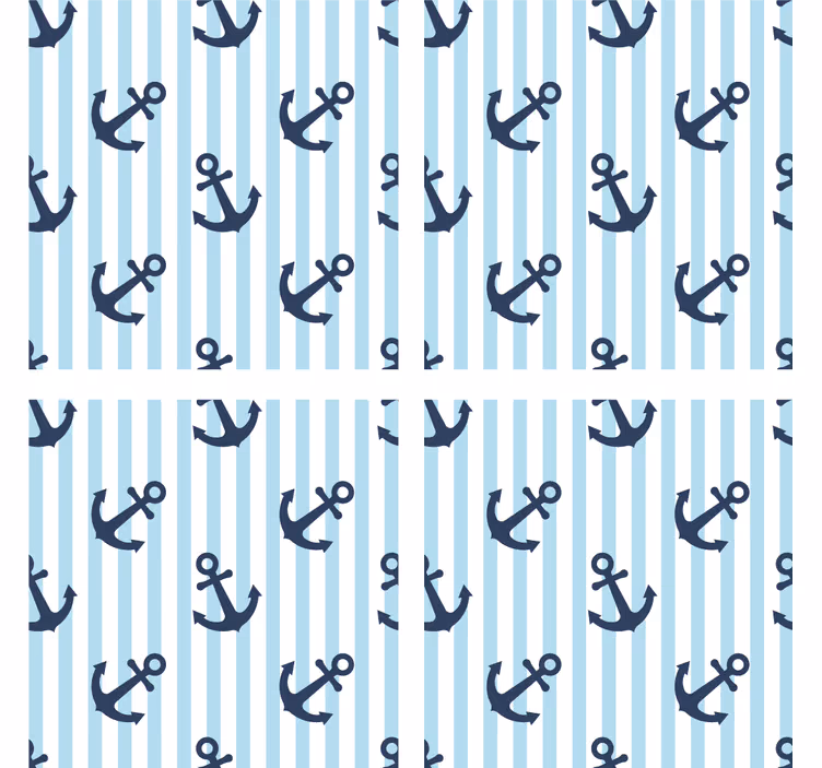 Geek coasters nautical anchor design - TenStickers