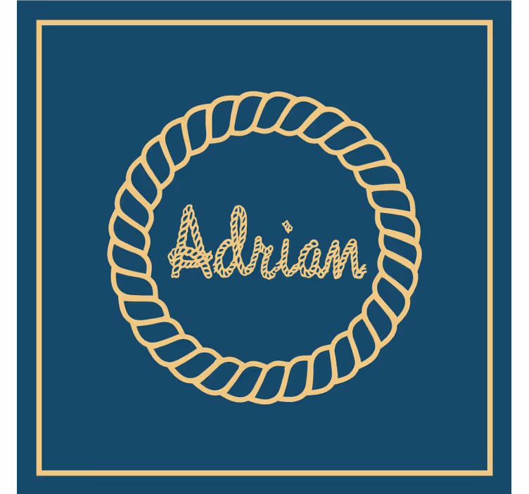 Personalized rope-anchor personalised coasters - TenStickers