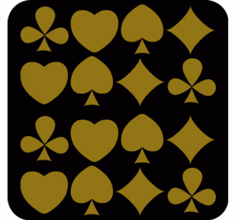 Coasters with geometric shapes design - TenStickers