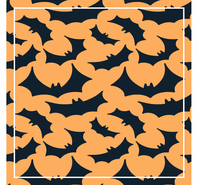 Halloween coasters bat pattern design - TenStickers