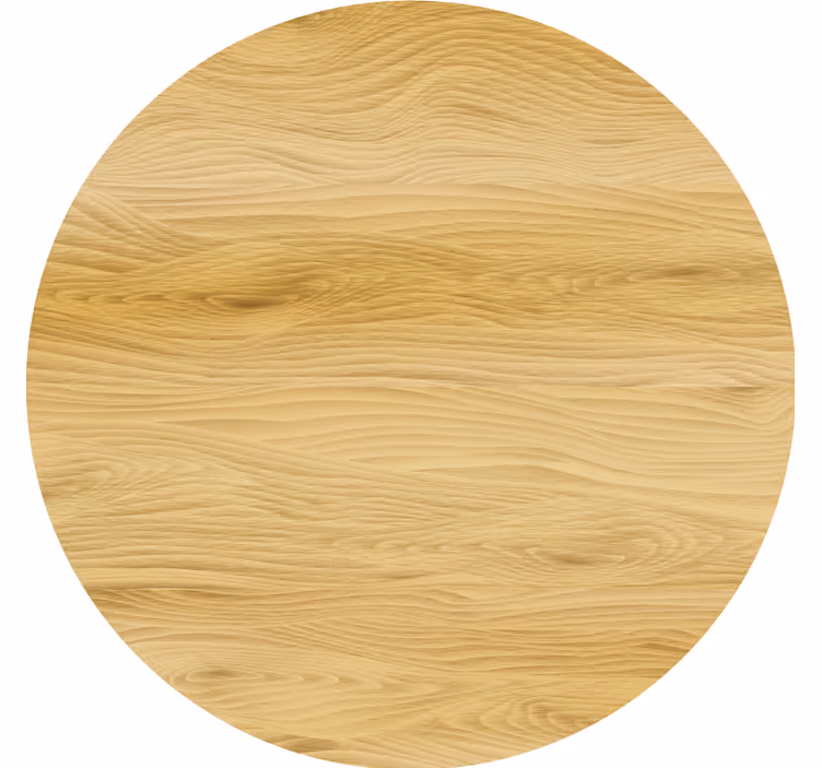 Coasters natural wood circular surface - TenStickers