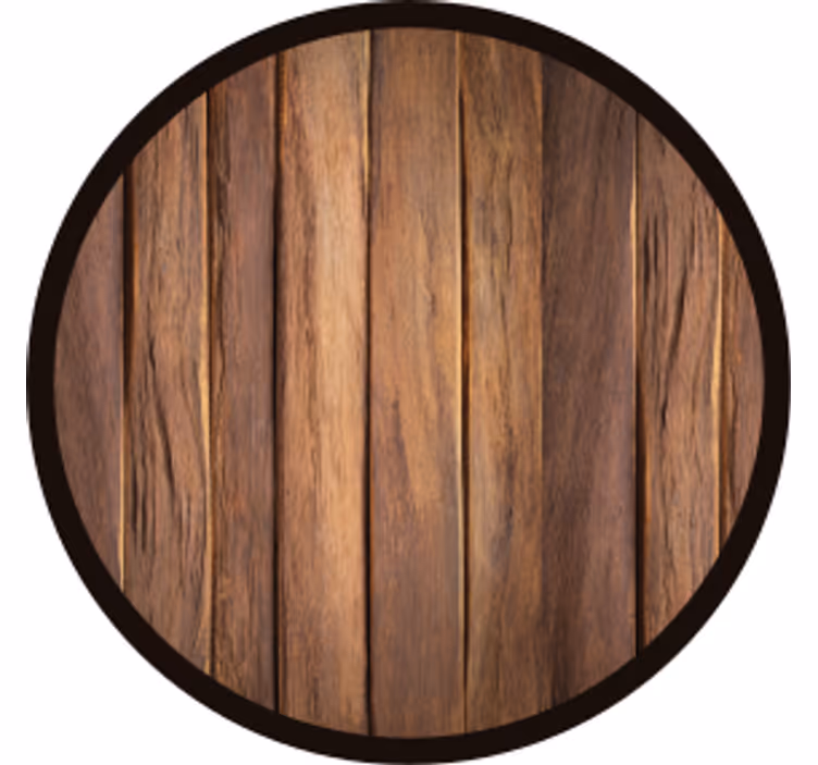 Beer mats wooden texture round coasters - TenStickers