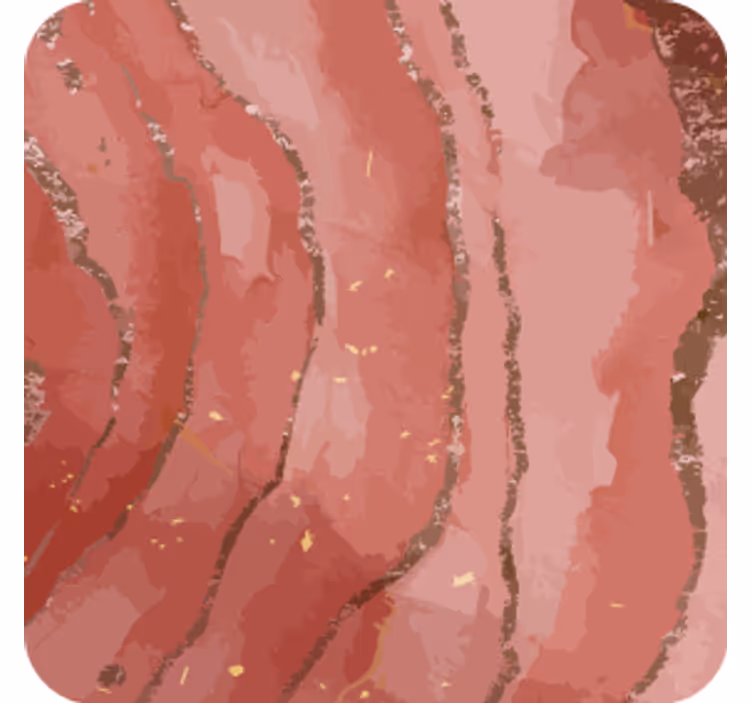 Coasters in abstract pink marble swirls - TenStickers