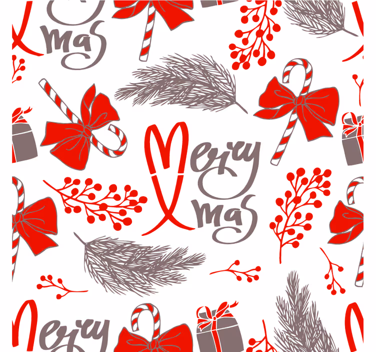 Christmas coaster with joyful holiday designs - TenStickers