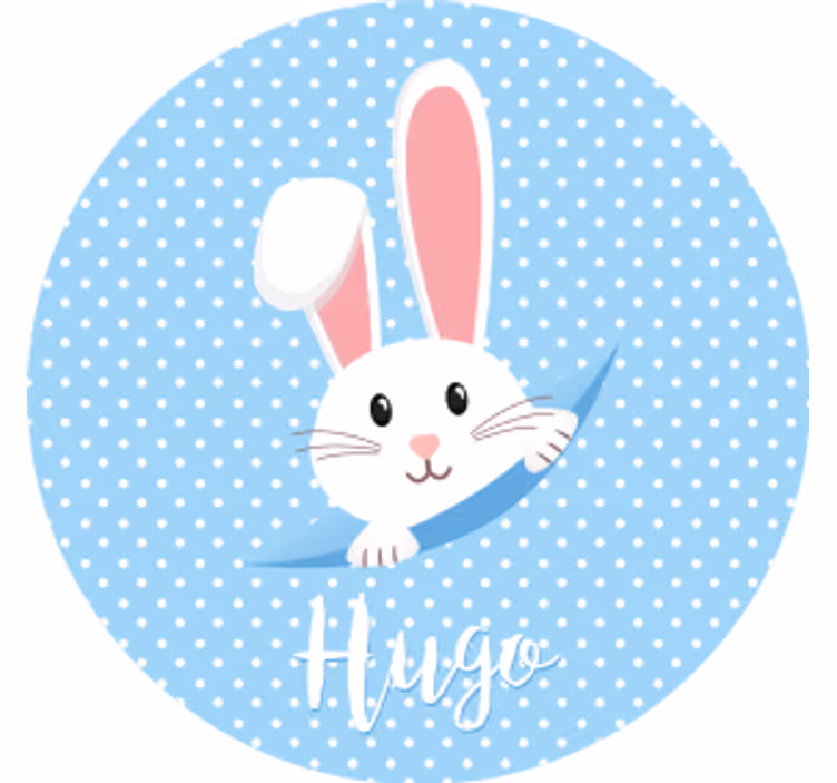 Wedding coasters cute bunny design - TenStickers