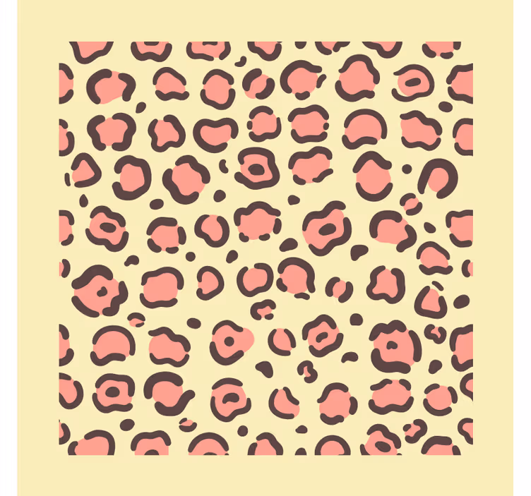 Modern coasters leopard print design - TenStickers