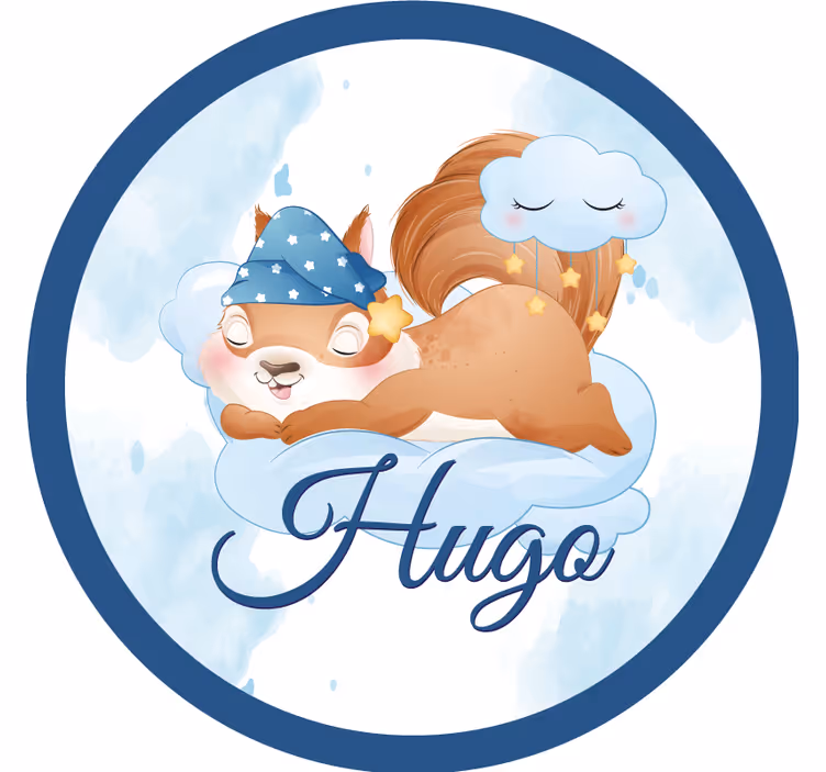 Geek coasters squirrel relaxing dream - TenStickers