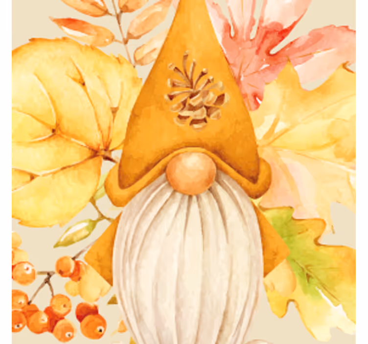 Halloween coasters gnome design for autumn - TenStickers