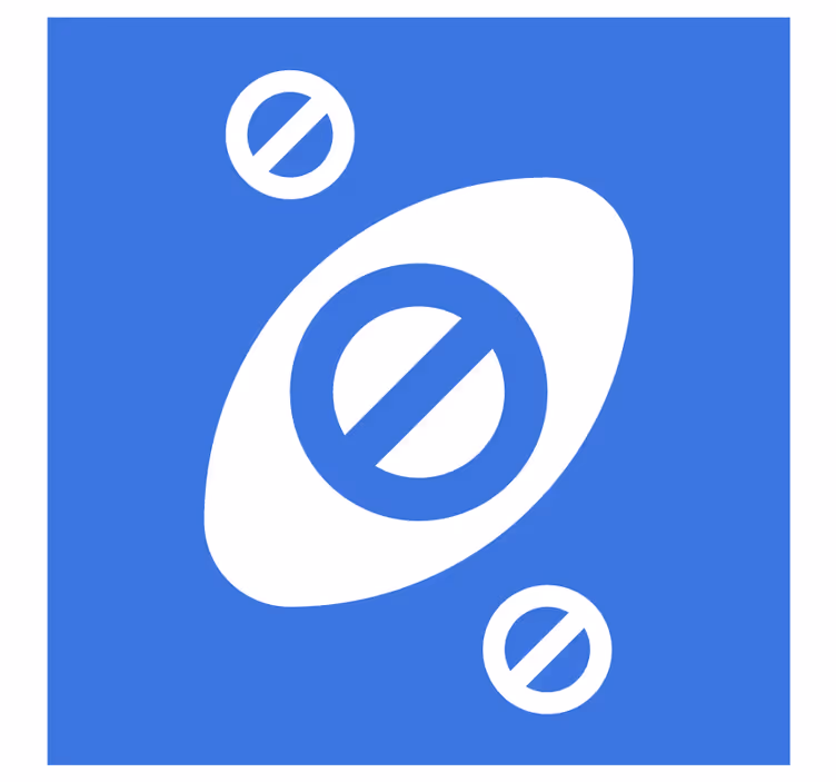 Beer mats abstract blue shapes - TenStickers