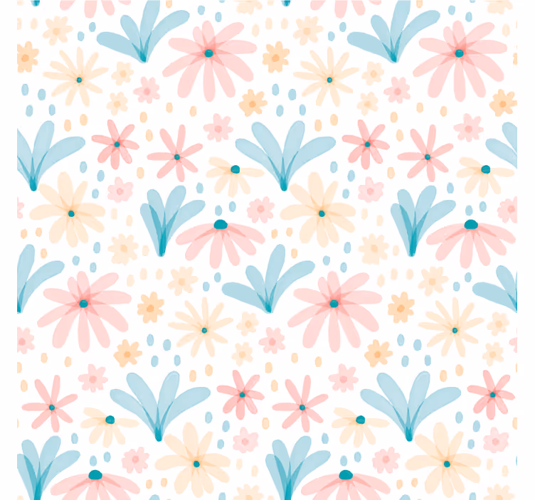 Floral patterned coasters - TenStickers