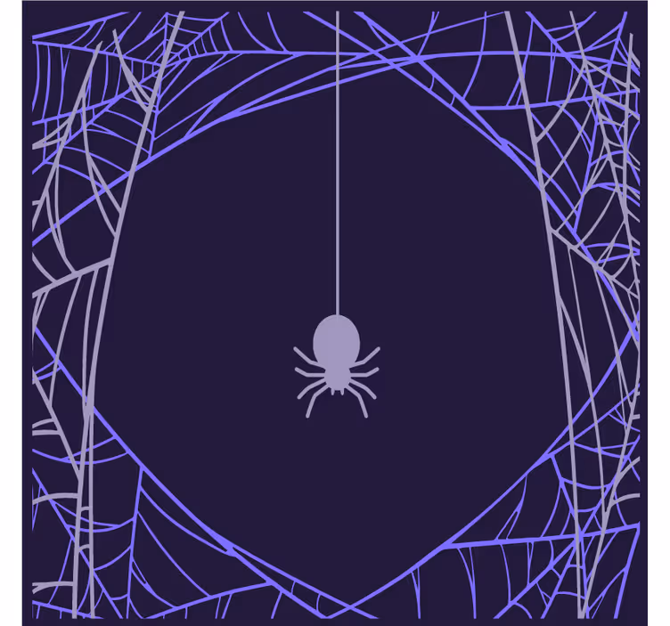 Halloween coasters with spider web design - TenStickers