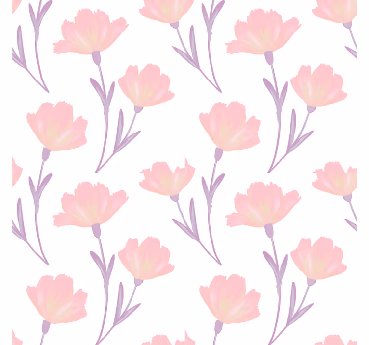 Floral pattern print coasters - TenStickers
