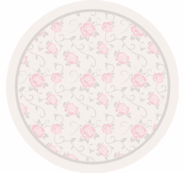 Vintage coasters with retro floral design - TenStickers