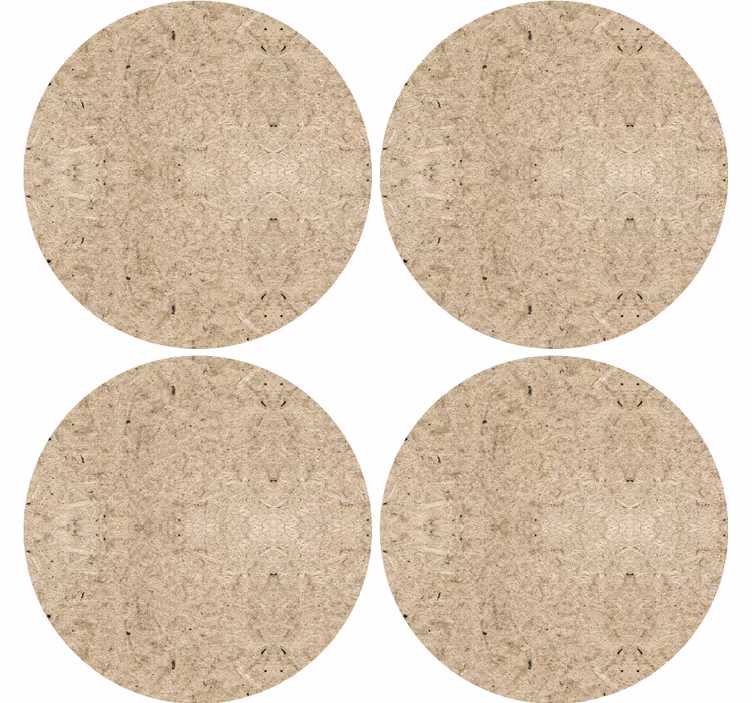 Wood corkboard effect texture coaster - TenStickers