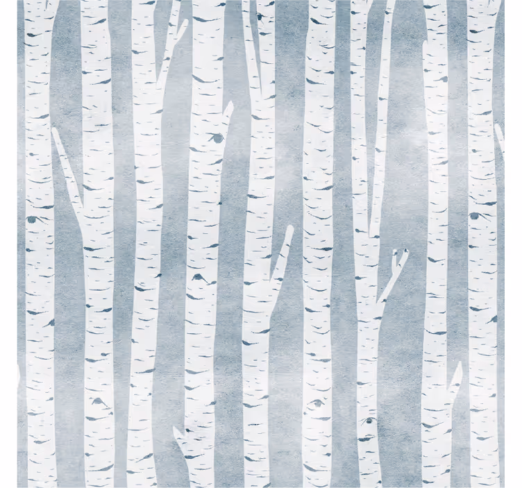 Birch tree pattern coasters - TenStickers