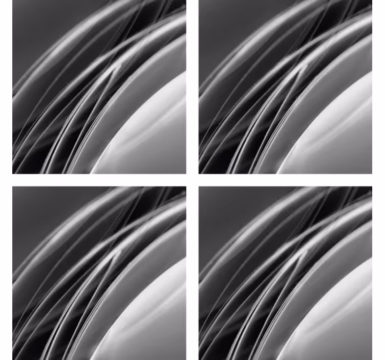 Coasters with abstract wave design - TenStickers