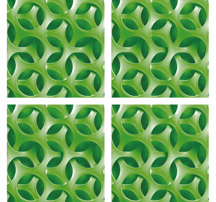Green abstract  texture coaster - TenStickers