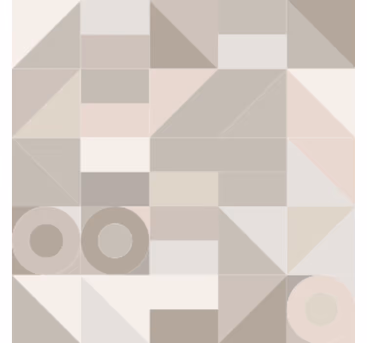 Coasters with geometric neutral patterns - TenStickers