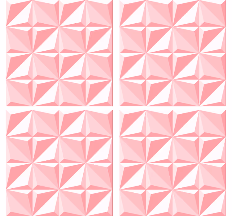 Coasters with textured geometric design - TenStickers