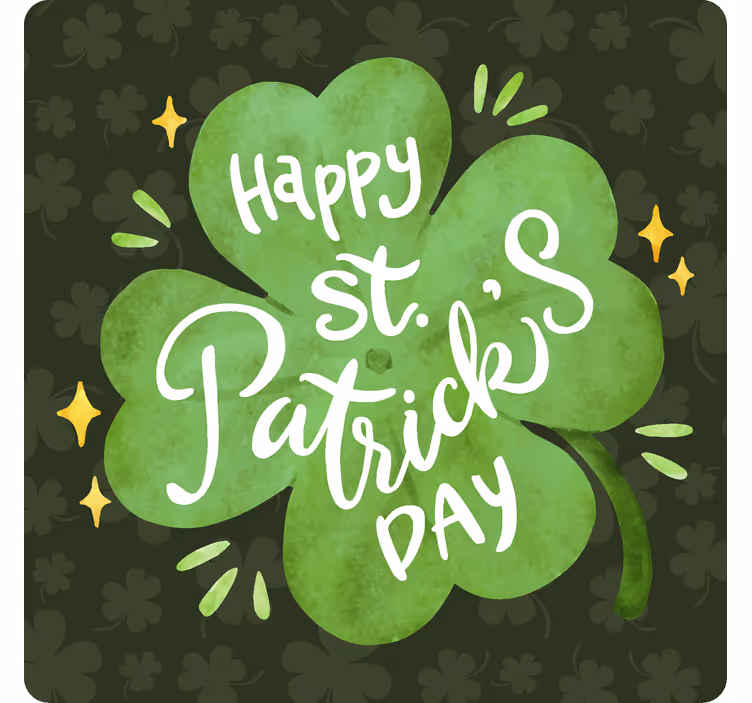 Happy St. Patrick's Day Coaster - TenStickers