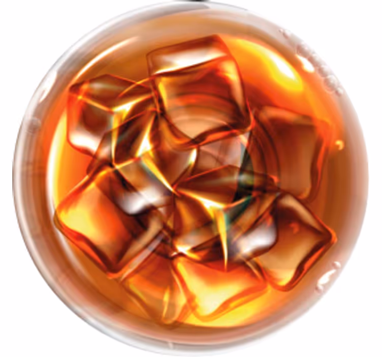 Whisky glass texture coasters - TenStickers
