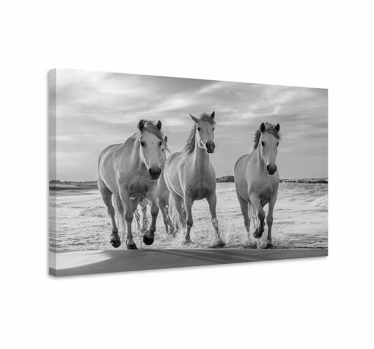 Horse wall art of galloping horses - TenStickers