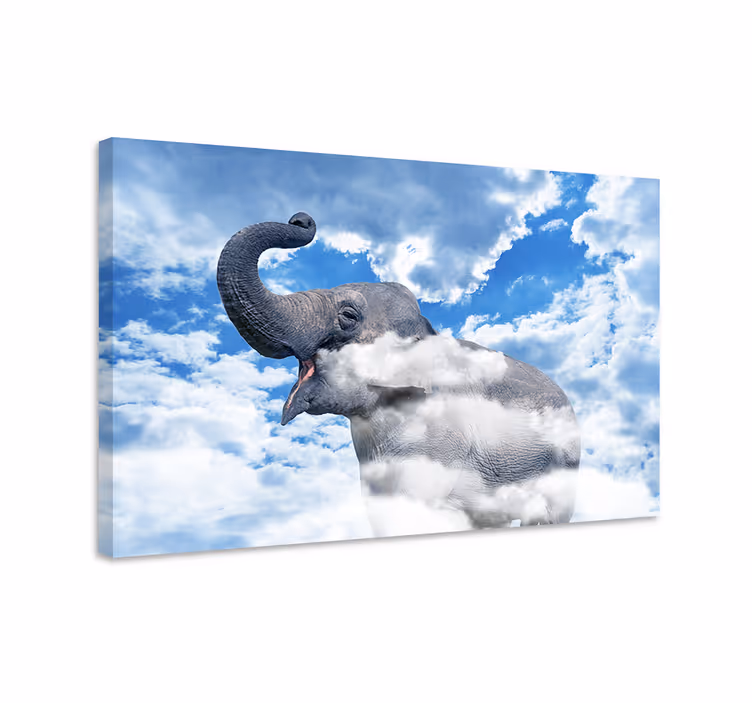 Elephant in the clouds elephant wallart - TenStickers