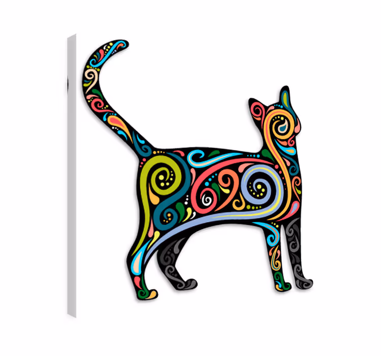Cat wall art decorative cat vinyl - TenStickers