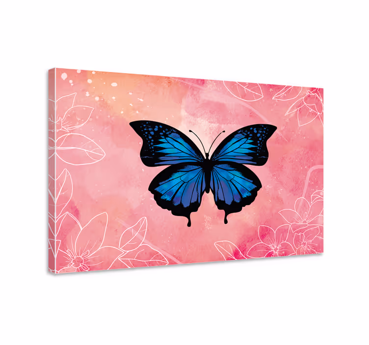 Butterfly canvas of vibrant and colorful butterflies - TenStickers