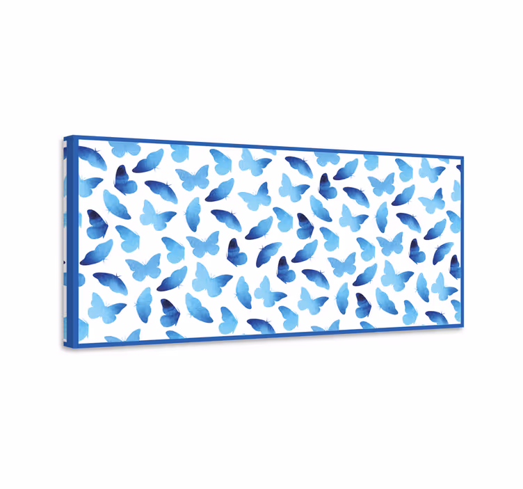 Butterfly canvas painted butterflies - TenStickers