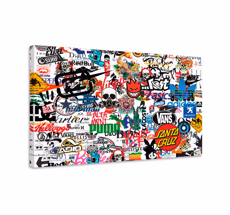 Famous Logo modern canvas wall art - TenStickers