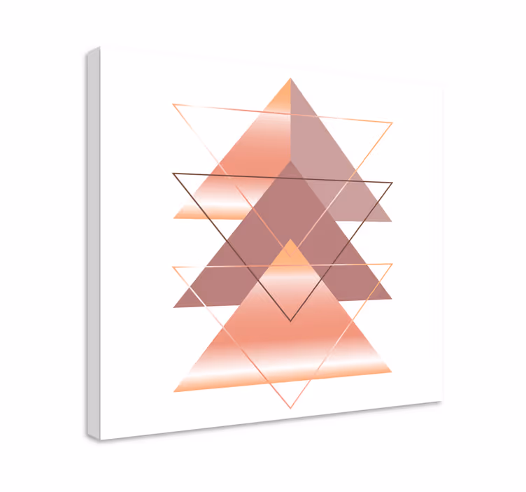 Geometric canvas geometric triangle fusion - TenStickers