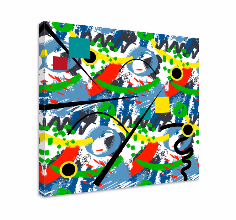 Abstract Geometric Disorder abstract wall art  1 - TenStickers