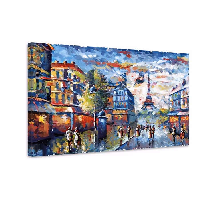 Cityscape wall art parisian cityscape - TenStickers
