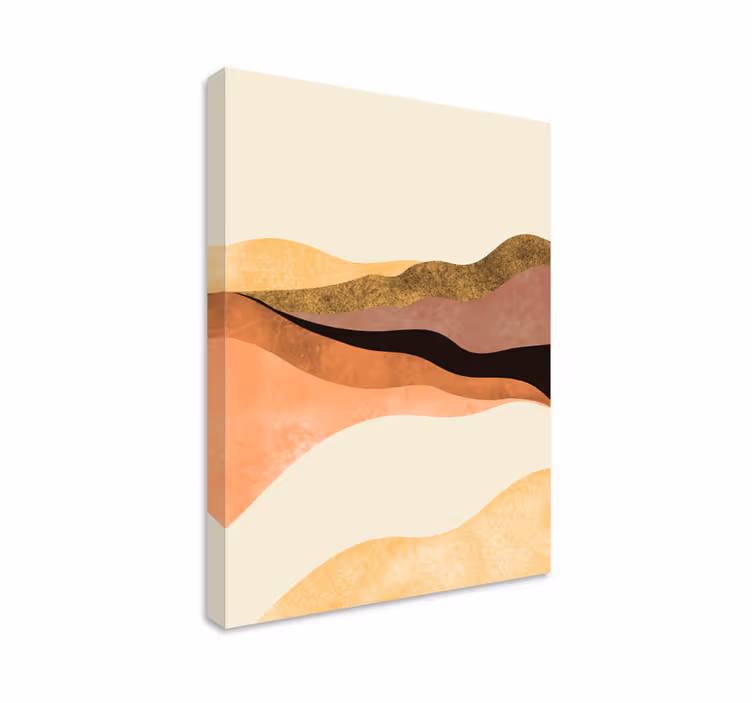 Abstract wall art 1 gentle waves flow - TenStickers
