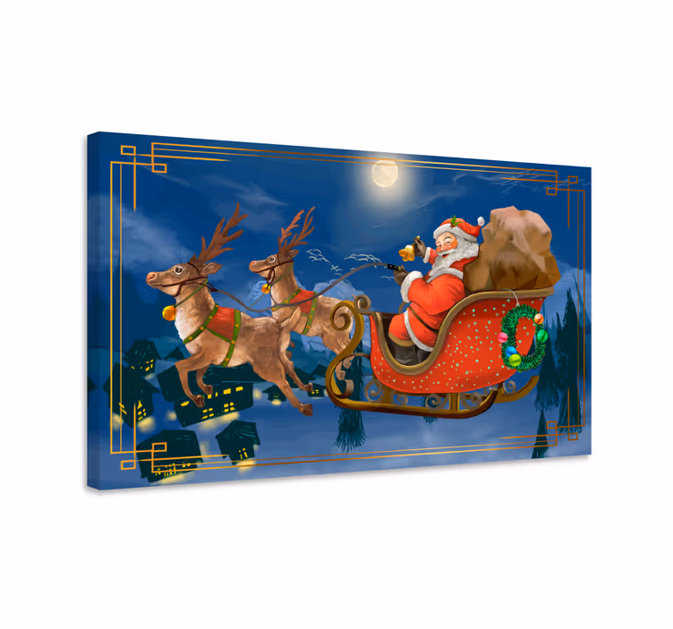 Santa Claus Christmas canvas prints - TenStickers