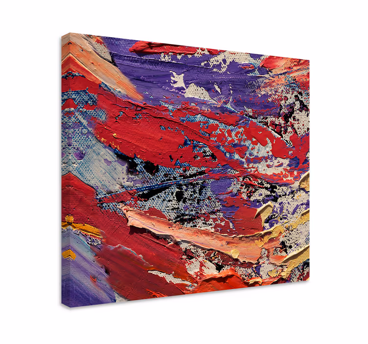 Abstract wall art 1 colorful movement - TenStickers