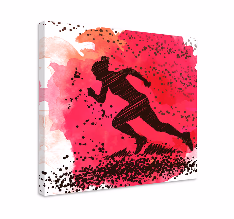 Splash run  canvas art prints - TenStickers