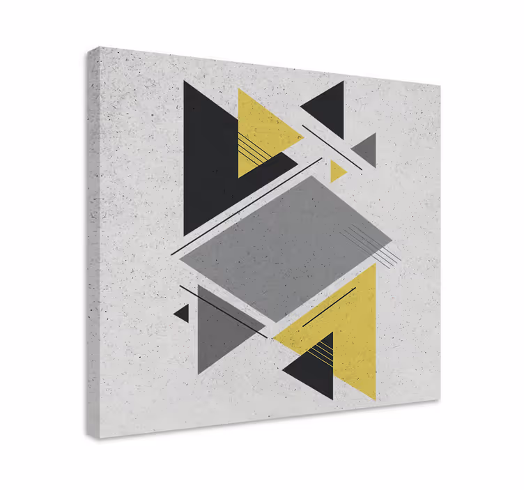 Geometric canvas of geometric forms arrangement - TenStickers