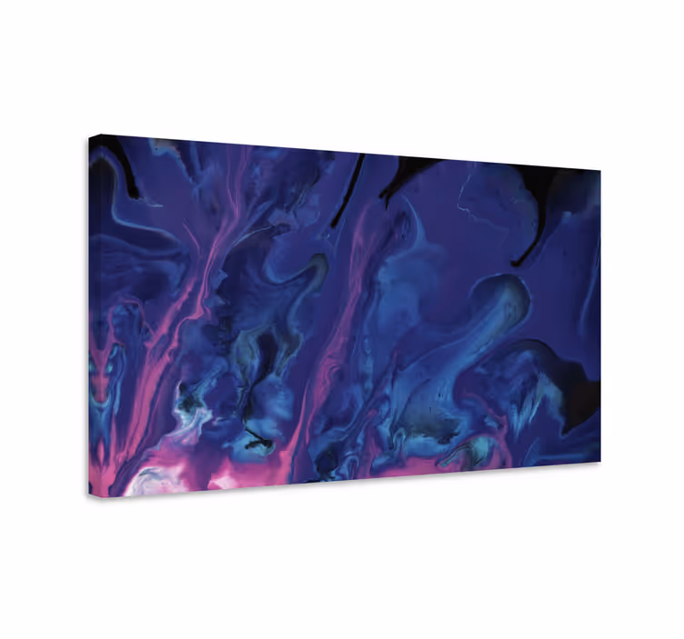 Purple and blue gradient modern canvas wall art - TenStickers
