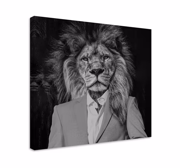 Mister lyon animal canvas prints - TenStickers