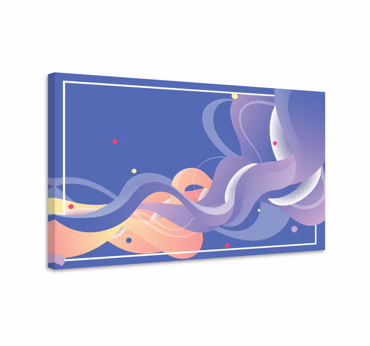 Modern canvas art of fluid abstract forms - TenStickers