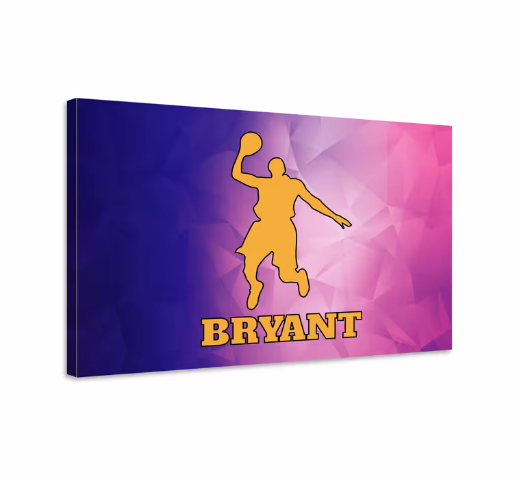 Energetic basketball athlete sports canvas art - TenStickers