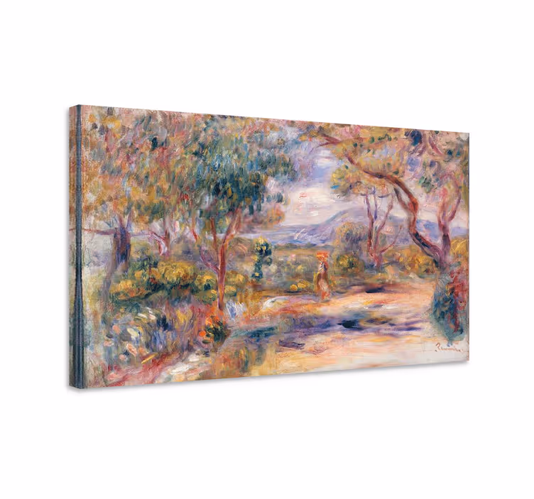 Sunny garden path landscape canvas - TenStickers