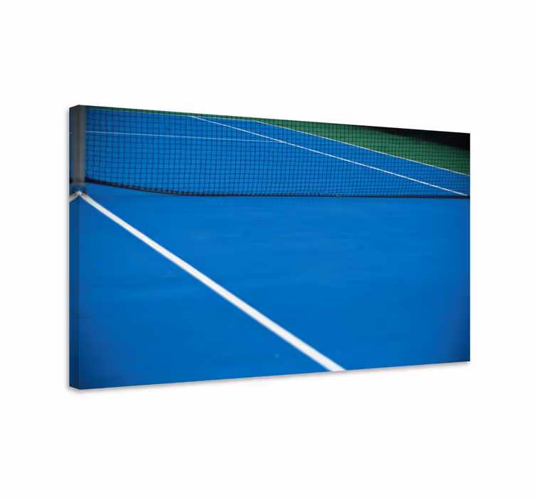 Blue tennis court home canvas prints - TenStickers