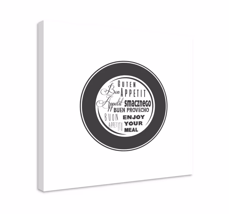 Enjoy your meal quote canvas - TenStickers