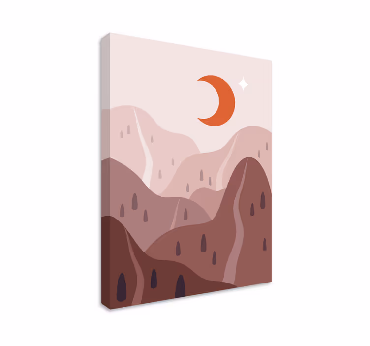 Landscape canvas mountainous terrain design - TenStickers
