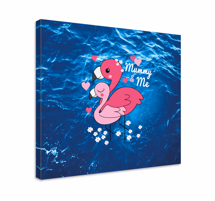 Animal canvas wall art love birds - TenStickers